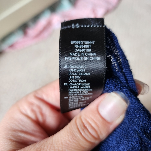 **AEO** blue wrinkled scarf - Picture 4 of 4